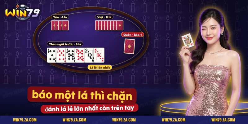 Người ngồi trước ở bàn Sâm lốc phải đánh lá lẻ lớn nhất khi có người báo một lá