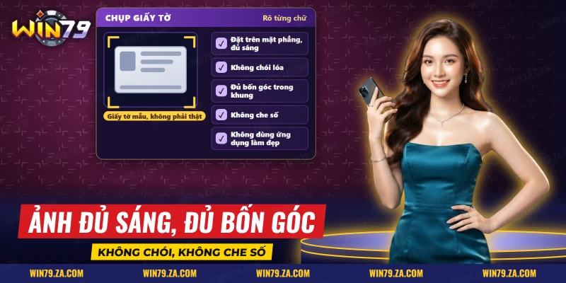 Cách chụp giấy tờ tùy thân rõ nét, đủ bốn góc, không chói để dùng cho xác minh