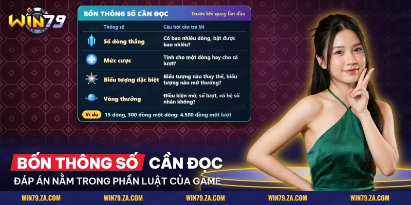 Bảng các thông số cần đọc trước khi quay của slot Avatar