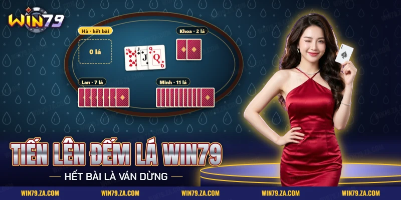 Tiến lên đếm lá Win79 với các lá bài còn trên tay khi có người hết bài