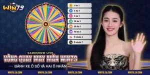 Vòng quay may mắn Win79 với bánh xe nhiều ô số và hai ô nhân